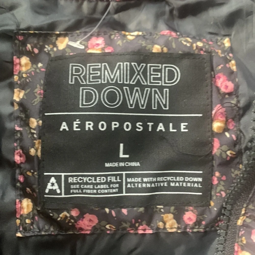 Girls Aeropostale floral vest-NWO tags